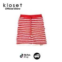 ราคา Kloset Design Kloset Striped Crochet Shorts RS25-P002-C กางเกงผ้าถักโครเชต์ เหมาะสำหรับการสวมใส่ลำลองหรือลุคเก๋ๆ (1731815294215096524)