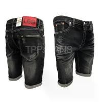 ราคา JEANSEXPRESS Men's Shorts L9 กางเกงยีนส์ชายสีดำฟอก แต่งสะกิดขาด เดินด้ายขาว ผ้ายืด เป้ากระดุม Size 28-36 รับชำระปลายทาง มีบริการเก็บปลายทาง (1732161408296322773)