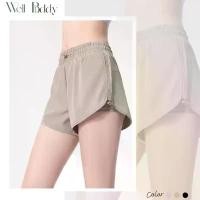 ราคา WellBuddy กางเกงวิ่งผู้หญิง มีซับในกันโป๊ ใส่มือถือได้ กางเกงออกกำลังกายขาสั้น (Bevel Blitz Shorts) เสื้อผ้า กีฬา Sport ฟิตเนส (1731223400788494700)