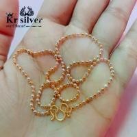ราคา COD Kr silver สร้อยคอเงินแท้ สองกษัตริย์ (14 นิ้ว) เหมาะสำหรับเด็ก (1731441634855257598)