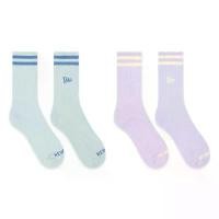 ราคา NEW ERA COLOR ERA 2 PACK FRESH MINT AND PASTEL LILAC SOCKS สินค้าดี (1732192377161614559)