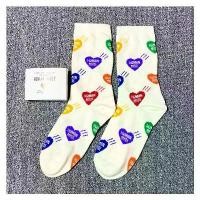 ราคา H M Heart Pattern Socks ถุงเท้ารูปหัวใจ ฮิวแมน เมด หัวใจเต็มถุงเท้า เนื้อผ้าคอตตอน เนื้อนุ่ม ใส่สบาย สินค้าดี (1731805694289151117)