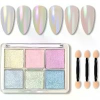 ราคา ชุดแป้งทาเล็บโครเมียม 6 สี เรืองแสง นางเงือก นีออน เพ้นท์เล็บ ผงเม็ดสี สำหรับตกแต่งเล็บ DIY เหมาะสำหรับเทศกาลดนตรี ปาร์ตี้ และใช้ร้านเสริมสวย ติดทนนาน ทาง่าย ปราศจากความโหดร้าย T (1731238063214790453)