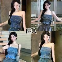 ราคา BY IRA (7186/23101) Strapless denim Tube Top, kawaii style เสื้อยีนส์เกาะอกแฟชั่นสุดชิค สไตล์เกาหลี (1731745130996991433)