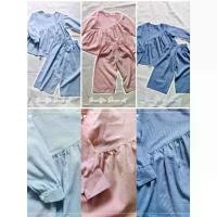 ราคา ชุดเซทเด็ก เสื้อ+กางเกง 2-8 ปี ผ้าฝ้ายคอตต้อนลินินสีพื้น Minimal style เด็กหญิง ผ้าไหม เด็กผู้ชาย (1731765580660770941)