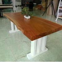 ราคา MPT2 โต๊ะทำงาน โต๊ะกลาง โต๊ะกินข้าว ท๊อปไม้แผ่นเดียวหนาๆ โต๊ะรับประทานอาหาร โต๊ะวางทีวี โต๊ะสูง 45และ 75ซม โต๊ะวางของ ท๊อปไม้จริง ขาเหล็ก Diy Table Modern Loft โต๊ะคอม โต๊ะกินข้า (1730609564496398877)