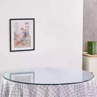 ราคา โต๊ะกระจกแก้วหมุนโต๊ะอาหาร โต๊ะจีนโต๊ะทานข้าวจานหมุน โต๊ะกระจกใส โต๊ะกลมโต๊ะ Round table glass in the hotel restaurant is clean and hygienic. (1731248939309172022)