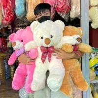 ราคา ตุ๊กตาหมีเท็ดดี้ตัวใหญ่ งานขนนุ่ม ขนไม่ร่วง ไซส์ 70 cm วัดแนวโค้ง ใช้ใยสังเคราะห์เกรดดีทั้งตัว ไ่ม่มีเม็ดโฟมผสม สินค้าคุณภาพดีจากโรงงานตุ๊กตานุ่ม plush toy (1732194600036304915)