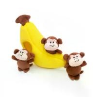 ราคา Zippy Paws Zippy Burrow Squeaky Dog Toy (Monkey in Banana) ของเล่น ตุ๊กตา สำหรับสุนัข (1730538562229798945)