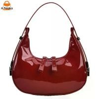 ราคา 【เก็บเงินปลายทาง】 Women Leather Shoulder Bag Casual Retro Handbag Zipper PU Armpit Bag Satchel Clutch Travel Dating Purse (1732197155170518873)