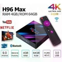 ราคา COD กล่อง Android H96Max (64GB ROM ) แรม 4GB / 64GB WiFi 2.4 / Bluetooth4.0 Android 9.0 TV Box (1731871696242902478)