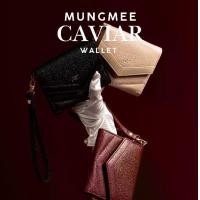 ราคา ZENE - Mungmee Caviar Wallet กระเป๋าสตางค์หนังลายคาเวียร์ กระเป๋าตังค์ กระเป๋าใบสั้น Z08 (1729552652062787898)