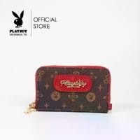 ราคา PLAYBOY รุ่น Glam Women's wallet bag กระเป๋าสตางค์ใบกลางผู้หญิงST-WA242PB104ดีไซน์ซิปรอบสกรีนโลโก้ มี 2 สี สีชมพูและสีแดง (1730551088431990927)