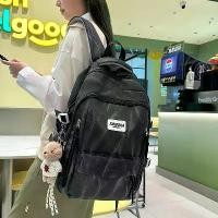 ราคา กระเป๋าเป้ผู้หญิง ดีไซน์น่ารัก สไตล์ฮาราจูกุสด เหมาะสำหรับนักเรียน กระเป๋านักเรียนหญิง สีพื้น วัสดุไนลอนน้ำหนักเบา เหมาะสำหรับการเดินทาง กระเป๋า กันขโมย กระเป๋า เป้กัน ขโมย กร (1731438525600990573)