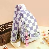 ราคา กระเป๋าคาดหน้าอกสำหรับผู้หญิง, สไตล์ใหม่ฤดูร้อนปี 2025, อเนกประสงค์, เหมาะสำหรับนักเรียน, กระเป๋ากีฬาสะพายไหล่เดียว, ทันสมัย, ทำจากผ้าไนลอน, กระเป๋าสะพายข้าง คาดเอว wallet women กระเป๋า สียีนส์ จาคอป 