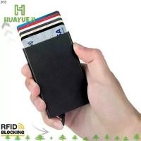 ราคา Yueji ที่ใส่บัตรเครดิต, อลูมิเนียมอัลลอยด์อัตโนมัติ RFID Card, แบบพกพา Pop Up Anti-theft Wallet Anti-magnetic ID Card Protector กระเป๋าธุรกิจ บล็อกบัสเตอร์ (1731978140082603939)