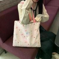 ราคา กระเป๋าสะพายไหล่เดียวสองชั้นเม็ดโฟมลายทางขนาดใหญ่ wallet women (1731881813407598431)