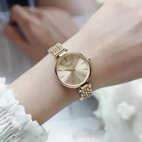 ราคา นาฬิกาสร้อยข้อมือนักเรียน สำหรับผู้หญิง ทองแท้ ประดับเพชร ลายดวงอาทิตย์ กระจกเรียบง่าย ทันสมัย สแตนเลส premium watch (1731746542636991801)