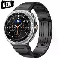 ราคา สายโลหะสำหรับ Samsung Galaxy Watch 8 Classic 46mm และ Ultra (2025), สายสแตนเลส, เข้ากันได้กับ Galaxy Watch 8 40/44mm และ Ultra 47mm, สร้อยข้อมือสายรัดข้อมือ (1732122739846055600)