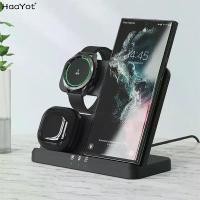 ราคา แท่นชาร์จไร้สาย, HaaYot, สำหรับ Samsung, ที่ชาร์จ 3 in 1, เข้ากันได้กับ Galaxy Watch 6/5/4/3/Active S25 S24 S23 Ultra Note20 Z Flip 5 Fold Galaxy Buds (1731964446549836949)