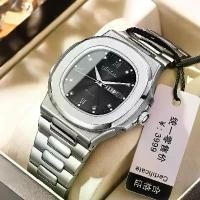 ราคา นาฬิกาจักรกลอัตโนมัติเต็มรูปแบบ Nautilus สำหรับผู้ชาย กันน้ำ เรืองแสง พร้อมปฏิทิน สแน็ปผีเสื้อใหม่ เหมาะสำหรับธุรกิจ นาฬิกาผู้ชาย premium watch นาฬิกา patek philippe สาย หนัง โล (1731999504527819924)