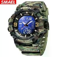 ราคา นาฬิกาอิเล็กทรอนิกส์กันน้ำกลางแจ้ง, SMAEL, ลายพราง, นาฬิกายุทธวิธีกีฬาส่องสว่าง, สำหรับผู้ชาย, นาฬิกาทหารสำหรับปีนเขา, มาใหม่ premium watch (1731525999285208264)