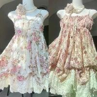 ราคา เดรสสายเดี่ยวลูกไม้ เดรสสั้น สไตล์วินเทจญี่ปุ่น ลายดอกไม้ ดีไซน์เย็บ ทรงสลิมฟิต สไตล์หวาน pearl wedding dress (1731743341307332007)