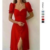 ราคา ชุดเดรส Midi สำหรับผู้หญิง คอวี ดีไซน์ผูกปม สไตล์ลำลอง เสื้อผ้าผู้หญิง ball gown wedding dress เช่า ชุด ออกงาน infinity dress เดรส ดู แพง เดรส คล้อง คอ ชุด เดรส สวย เรียบ หรู (1732045679230485701)