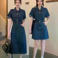 ราคา เดรสยีนส์พลัสไซส์ สำหรับผู้หญิง สไตล์ใหม่สำหรับฤดูร้อนปี 2025 เหมาะสำหรับสาวอวบ คุมพุง เดรสกระชับสัดส่วน เหมาะสำหรับคนอ้วน MM ช ุ ด ไ ท ย เ จ้า ส า ว pearl wedding dr (1732174836856882364)