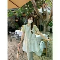 ราคา เดรส เสื้อกล้าม สีขาว ทรงหลวม แฟชั่นใหม่สำหรับฤดูร้อนปี 2568 แต่งลูกไม้ปักและชั้น แขนกุด เสื้อผ้าผู้หญิง pearl wedding dress ball gown satin prom (1731961758358013023)