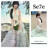 ราคา เสื้อเปลือยหลัง สไตล์วันหยุดสังคมเรียบหรู กระโปรงโปร่ง สไตล์เซ็กซี่และน่ารัก ผูกโบว์ เหมาะสำหรับชุดชายหาด pearl wedding dress แต่งงาน ไทย ชุด (1731862804236240416)