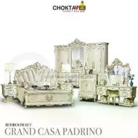 ราคา ชุดห้องนอนวินเทจ หลุยส์ เจ้าหญิง เซ็ต7ชิ้น (Diamond White Series) รุ่น GRAND CASA PADRINO EXCLUSIVE-I [Pick Collection] (1731439329269220544)