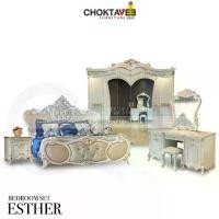 ราคา ชุดห้องนอนวินเทจ หลุยส์ เจ้าหญิง เซ็ต6ชิ้น (Platinum White Series) รุ่น ESTHER [Pick Collection] (1731439342960215232)