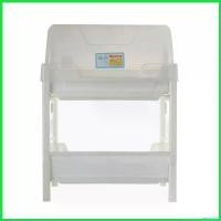 ราคา penetrshop แบบพกพา ชั้นคว่ำจานพลาสติก 2 ชั้นฝาครอบ SN 542/2 สีขาว DISH DRAINER STAND UNIT PLASTIC 2TIER WHITE (1730480049862641931)