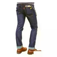 ราคา ลดล้างสต็อค Wrinkle Blue รุ่น Origin yellow กางเกงยีนส์ผู้ชายทรงเดฟ ผ้าดิบผสมผ้ายืดนำเข้าจากโรงทอ Kurabo Japan 13 oz. ริมแดง Man Clothing Jeans (1729676121268193600)