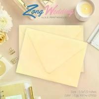 ราคา COD ซองการ์ดแต่งงาน สีEgg Yellow สำหรับใส่การ์ดขนาด 5 x 7 นิ้ว (50ซอง/แพค) (1731654026252421095)