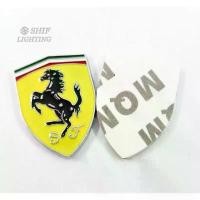 ราคา ราคาต่อ 1 ชิ้น โลโก้ เฟอรารี่ งานโลหะ Small Metal Yellow SF Horse Logo Car Auto Emblem Badge For FERRARI ที่นิยมมากที่สุด (1731371521214351086)