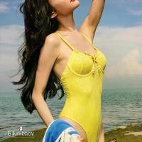 ราคา ส่งไวจากไทย yellow ชุดว่ายน้ำผู้หญิง swimsuit วันพีช มีฟองน้ำ มีโครง ผ้าคุณภาพสูง ทรงเข้ารูป ชุดไปทะเล (1731350920194853166)