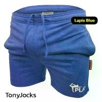 ราคา 【SALE】กางเกงขาสั้นผช TonyJocks Show Off Your Assets Shorts, Casual, Yoga, Sleep, Fitted Fit - Lapis Blue กางเกงขาสั้นชาย สีน้ำเงิน ผ้าบาง ไม่พริ้ว ไร้ซิป เข้ารูป โชว์สัดส่วน โชว์หุ่น โชว์รูปร่าง (1731