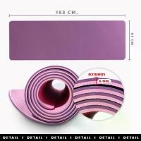 ราคา yoga mat เสื่อโยคะ TPE ทูโทน หนา 6mm สำหรับออกกำลังกาย แผ่นรองโยคะ กันลื่น กันน้ำ yoga mat เสื่อโยคะ (1732032165863786240)