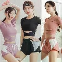 ราคา NEW!(แยกขาย) Set YOGA เสื้อแขนสั้น#206+กางเกงขาสั้น#011 ชุดกีฬาแฟชั่น ชุดโยคะ ชุดออกกำลังกาย ชุดฟิตเนส แนะนำ (1731684894076798308)