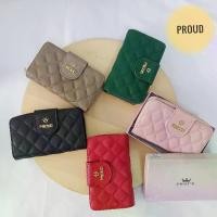 ราคา กระเป๋าสตางค์ใบกลาง พร้อมกล่อง กระเป๋าสตางค์ แบรนด์พราว แท้ (1731222274652079402)