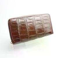 ราคา กระเป๋าหนังจระเข้แท้ กระเป๋าสตางค์ มีซิปเดี่ยว หนังจระเข้แท้ (ส่วนท้องไผ่) ทั้งใบ แถมพวงกุญแจจระเข้ รับประกันสินค้า (1729530814082025660)