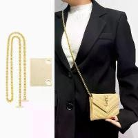 ราคา ที่ใส่บัตร เหมาะสำหรับ YSL กระเป๋าสูญหาย พร้อมโซ่โลหะ สายสะพายไหล่สะพายข้าง อุปกรณ์เสริม กระเป๋าสตางค์ ซับ DIY (1731971406389610519)