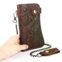 ราคา กระเป๋าสตางค์หนังแท้, สำหรับผู้ชาย, หนังม้าบ้า, กระเป๋าสตางค์ลายเสือยาว, ลายนูน, กระเป๋าสตางค์ลายมังกร, สายรัดแกะสลักด้วยมือ, ทำจากหนังวัวชั้นบนสุด, กระเป๋าสตางค์ (1731374908920072012)