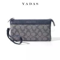 ราคา กระเป๋าสตางค์ Yadas ขายส่ง สำหรับผู้หญิง พิมพ์ลายวงรีคลาสสิกใหม่ ลายเก่า กระเป๋าข้อมือซิป วัสดุ Pu หรูหรา (1731410231424223889)