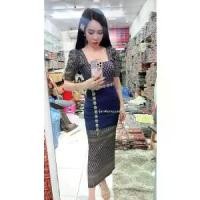 ราคา COD ชุดไทยกนก (เสื้อ กระโปรง เข็มขัด)ผ้าสกินนี่พิมพ์ลาย เนื้อดี พิมพ์แน่นTikTok (1732107577624069884)