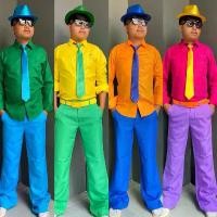 ราคา ชุดแหยมชาย ชุดย้อนยุคชาย(เสื้อ+กางเกง) (1732122539938841961)