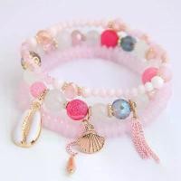 ราคา สร้อยข้อมือหลายชั้น สไตล์เกาหลี โบฮีเมียน ชาติพันธุ์ สำหรับผู้หญิง อเนกประสงค์ สไตล์มหาสมุทร สร้อยข้อมือชายหาด กำไล [รวบรวมโดย 2988 คน] (1732003996152793843)