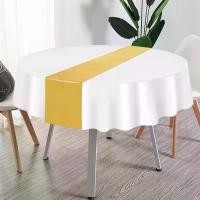 ราคา ผ้าปูโต๊ะพลาสติกแบบใช้แล้วทิ้ง, Csasvfx, ผ้าคลุมโต๊ะกันน้ำ, ผ้าปูโต๊ะทรงกลม 84 นิ้ว, เหมาะสำหรับงานปาร์ตี้, กิจกรรม, คริสต์มาส, การสำเร็จการศึกษา, งานแต่งงาน, ทนต่อคราบ, ใช้แล้วทิ้ง (17318140298639799